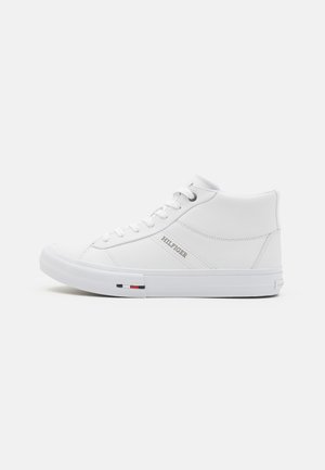 Baskets Montantes Carrera Jeans - Taille EU 43 / US 10 / UK 9 - Blanc & Gris - Neuf Avec Boîte