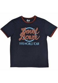 Paradiso Clothing DAVID BOWIE WORLD TOUR RINGER - Print T-shirt - navy
