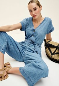 Next WIDE LEG - Overall / Jumpsuit - mid blue