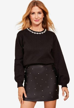 Friends Like These EMBELLISHED NECKLINE  REGULAR FIT - Pulover - black