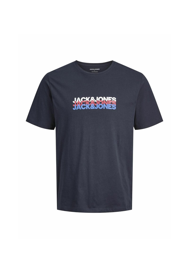 jack & jones T-shirt print donkerblauw