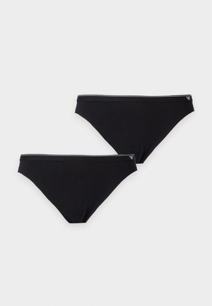 Emporio Armani BRAZILIAN 2 PACK - Brazilian-püksikud - black