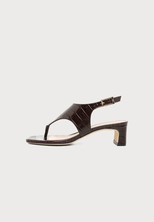 Stuart Weitzman BABY BABETTE THONG - Sandales - walnut