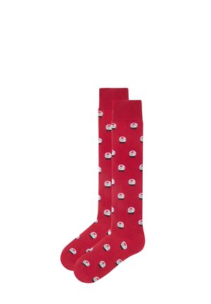 HELLO XMAS - Calcetines hasta la rodilla - red with print