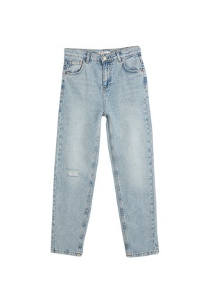 DESTROY DETAIL - Jeans straight leg - light blue denim