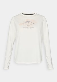 ASICS FUJITRAIL LOGO TOP - Pitkähihainen paita - cream