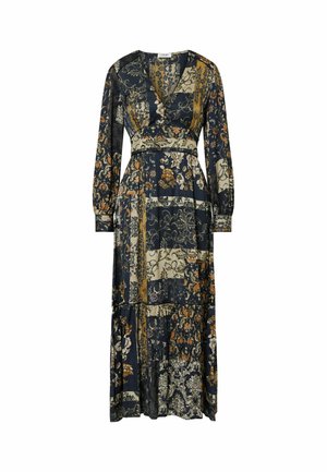 LIU JO, LIU JO LONG DRESS WITH RUFFLES - Μάξι φόρεμα - multi colored