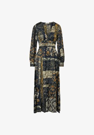 LIU JO, LIU JO LONG DRESS WITH RUFFLES - Μάξι φόρεμα - multi colored