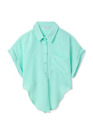 WITH KNOT AND POCKET - Camicia - acquamarina