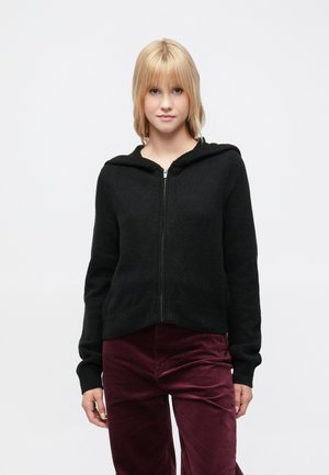 CASHSOFT HOODIE - Neuletakki - black