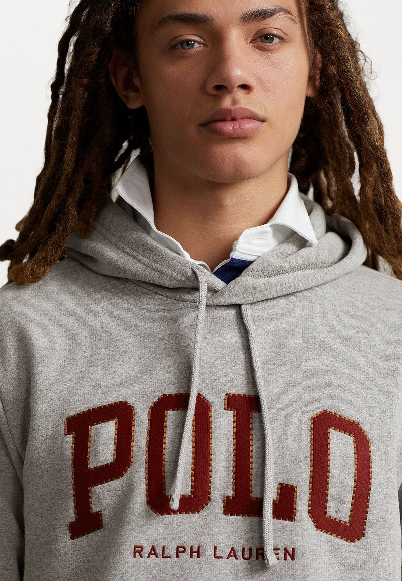 Polo Ralph Lauren HOOD LONG SLEEVE - Sweatshirt - dark vintage heather/grey  - Zalando.de