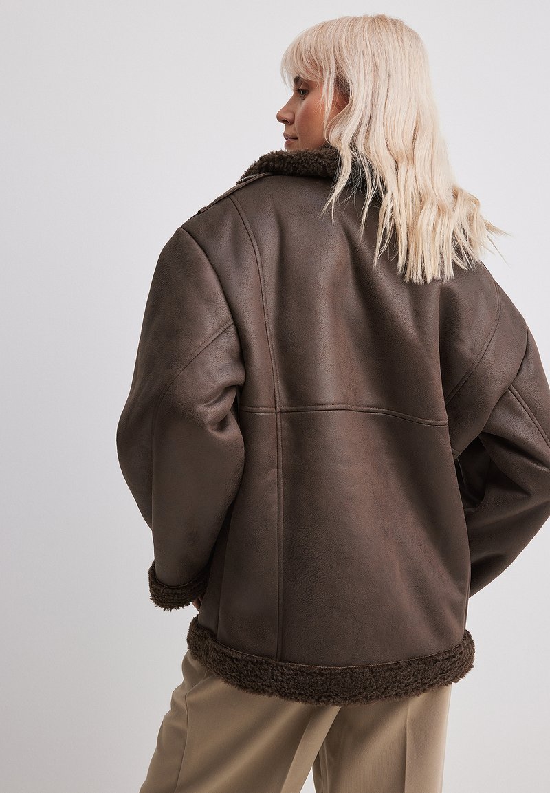 Na Kd Oversize Mantel GrÃ¼n NA-KD OVERSIZE BONDED -DETAIL