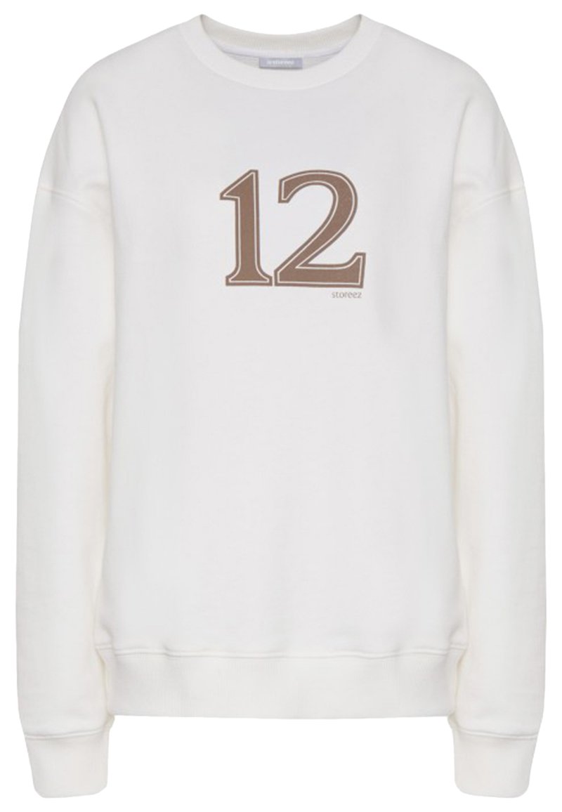 Damen Sweatshirts | 12storeez MIT DRUCK Sweatshirt ivory/weiß - JM48274 Damen Sweatshirts | 12storeez MIT DRUCK Sweatshirt ivory/weiß - JM48274