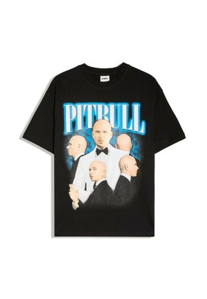 Bershka, PRINT T-SHIRT - T-shirt imprimé - black