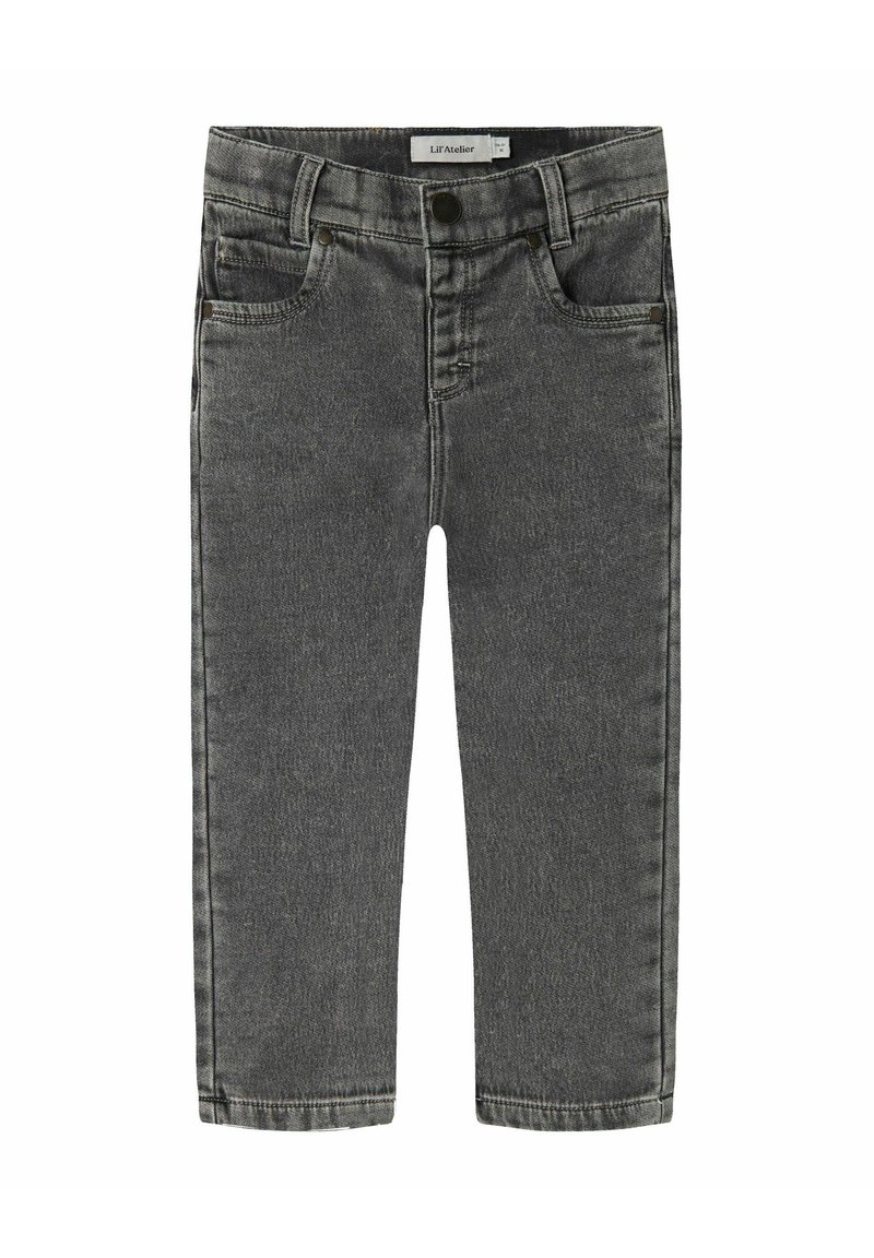 Lil' Atelier Regular Fit - Straight leg jeans - medium grey denim/grey ...