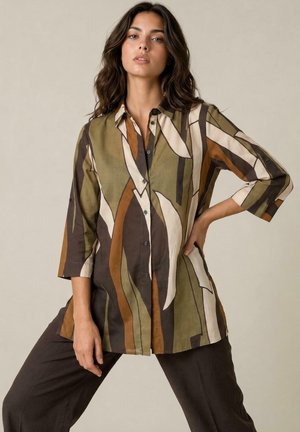 Diana Gallesi, BLUSA STAMPATA - Camicia - verde