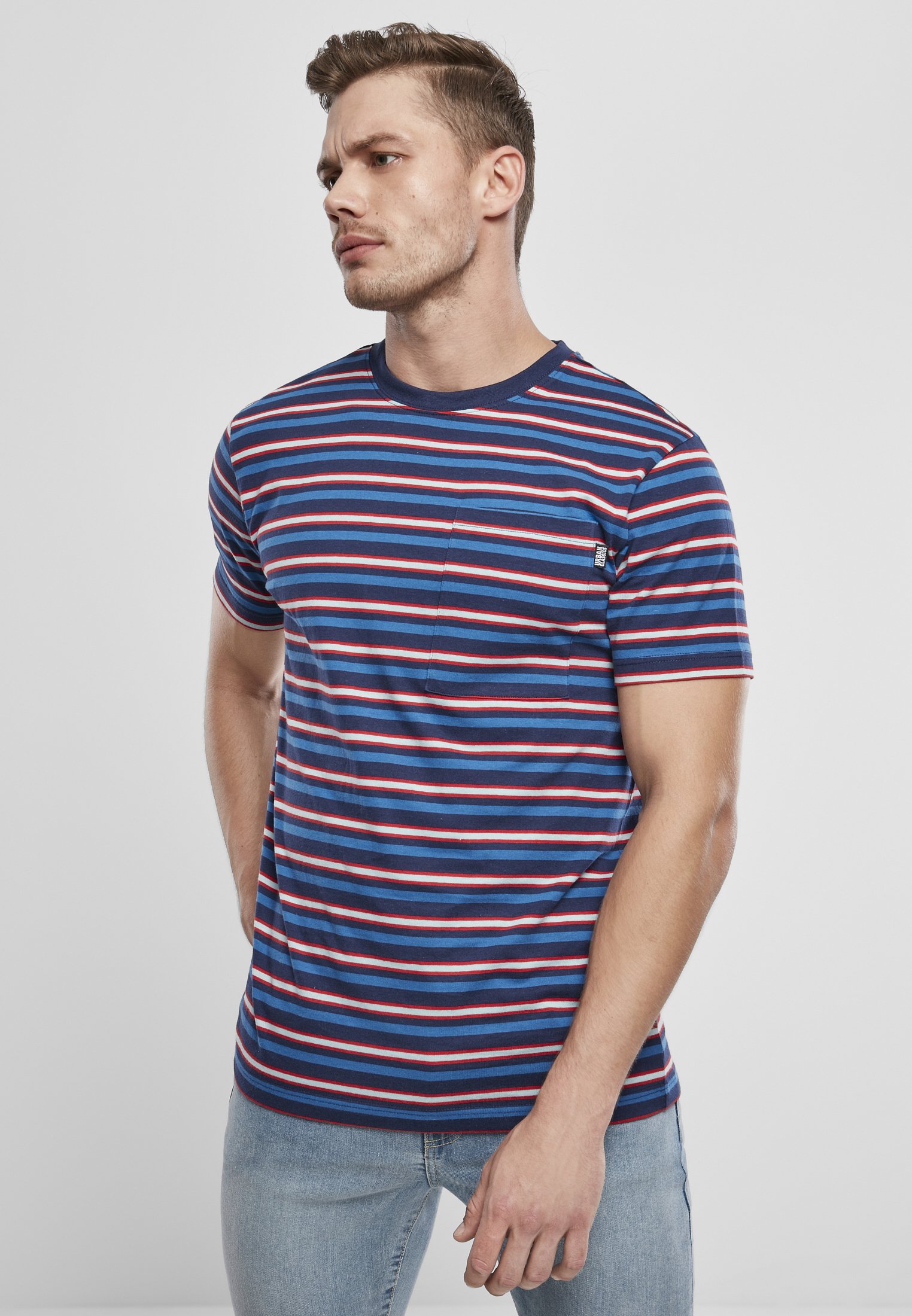 Urban Classics FAST STRIPE POCKET TEE 