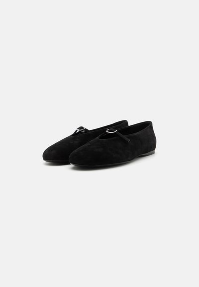 Proenza Schouler TEE MARY JANE FLATS - Balerinke - black