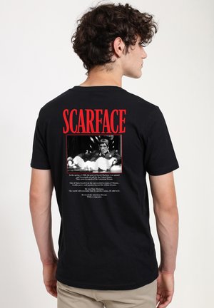 Henry Tiger SCARFACE PHOTO - Triko s potiskem - black