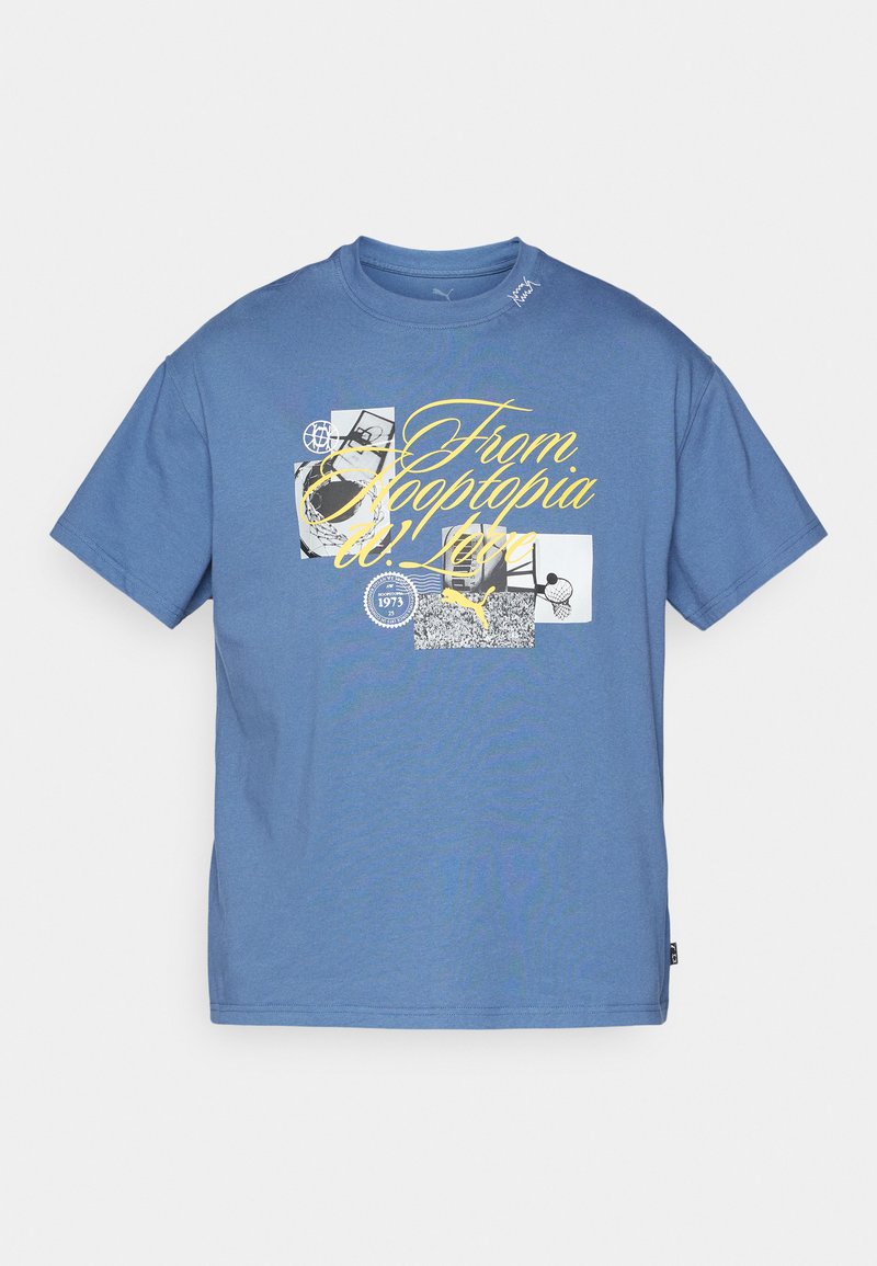 Puma T-shirt print blauwgrijs