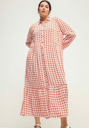 Studio Untold DIAMOND PRINT LONG SLEEVE - Maxikjoler - orange