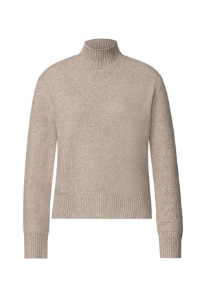 Street One, MOULINÉ PULLOVER MIT TURTLE NECK - Pullover - sanded amber mel