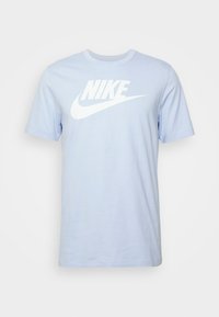 Nike Sportswear TEE ICON FUTURA  - Apdrukāts T-krekls - light marine/white