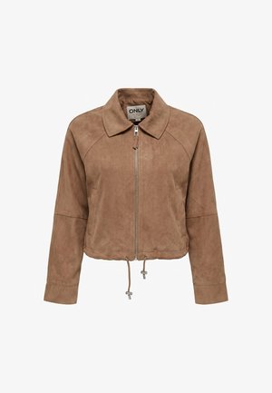 ONLY, 15376829 . - Chaqueta de cuero sintético - marron