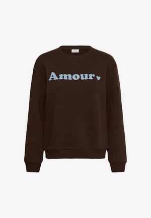 Kaffe, KAMILA - Sweatshirt - coffee bean blue fog