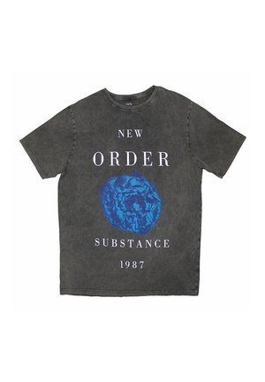 NEW ORDER SUBSTANCE LIMITED EDITION ONLY WASH - Print T-shirt - charcoal