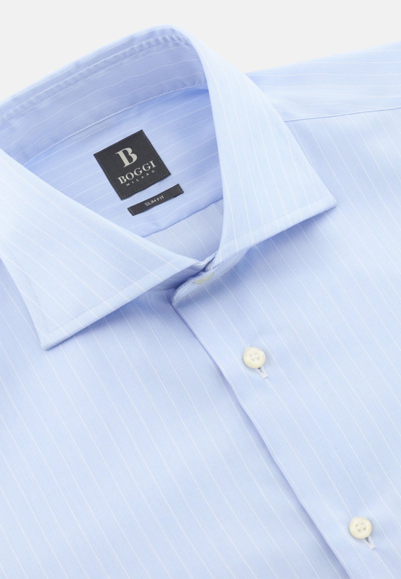 Boggi Milano ULTIMATE NON IRON SLIM FIT STRIPED - Formal shirt - light blue  - Zalando.ie