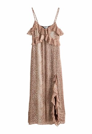 Next, STRAPPY RUFFLE MAXI SLIP DRESS - Maxi dress - deer print
