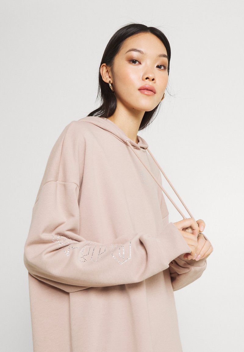 adidas Originals HOODIE DRESS - Day dress - ash pearl/beige - Zalando.ie