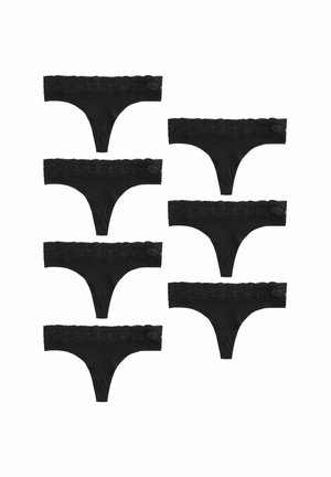 7 PACK - String - black