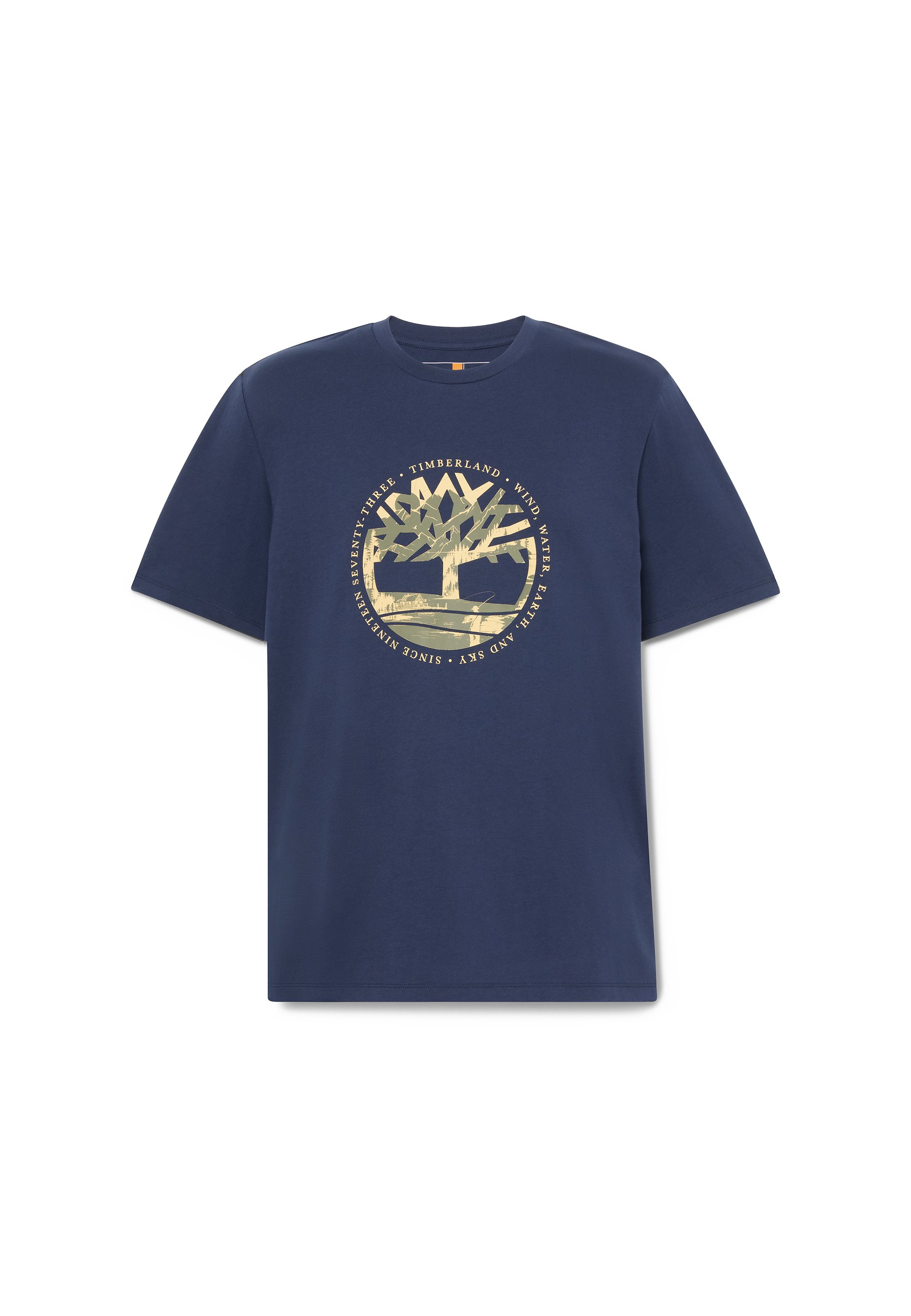 Timberland TREE LOGO LAKE HOUSE GRAPHIC TEE - Triko s potiskem - navy