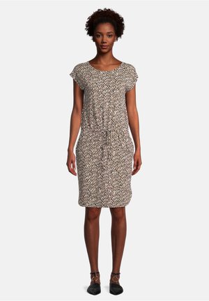 OHNE ARM - Jersey dress - white/camel