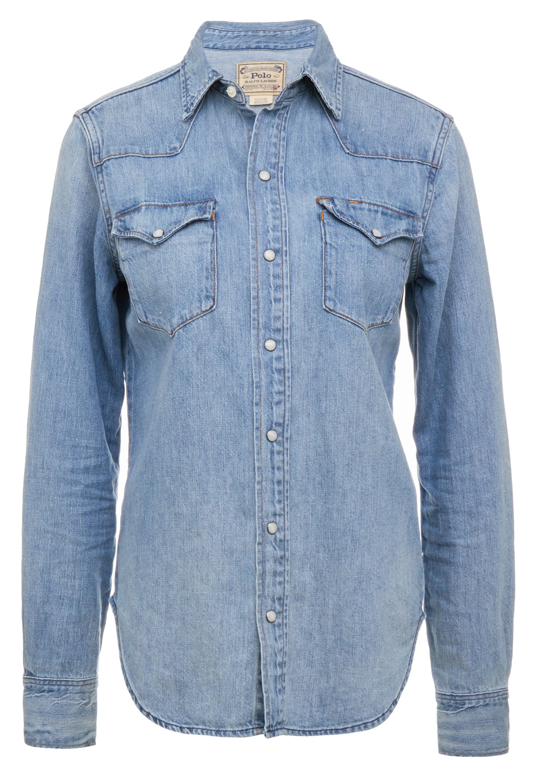 polo denim button down