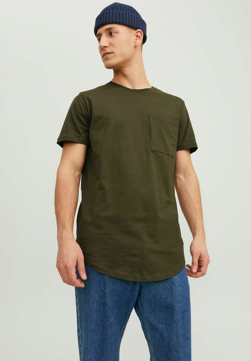 Jack & Jones CREW NECK - Camiseta básica - forest night