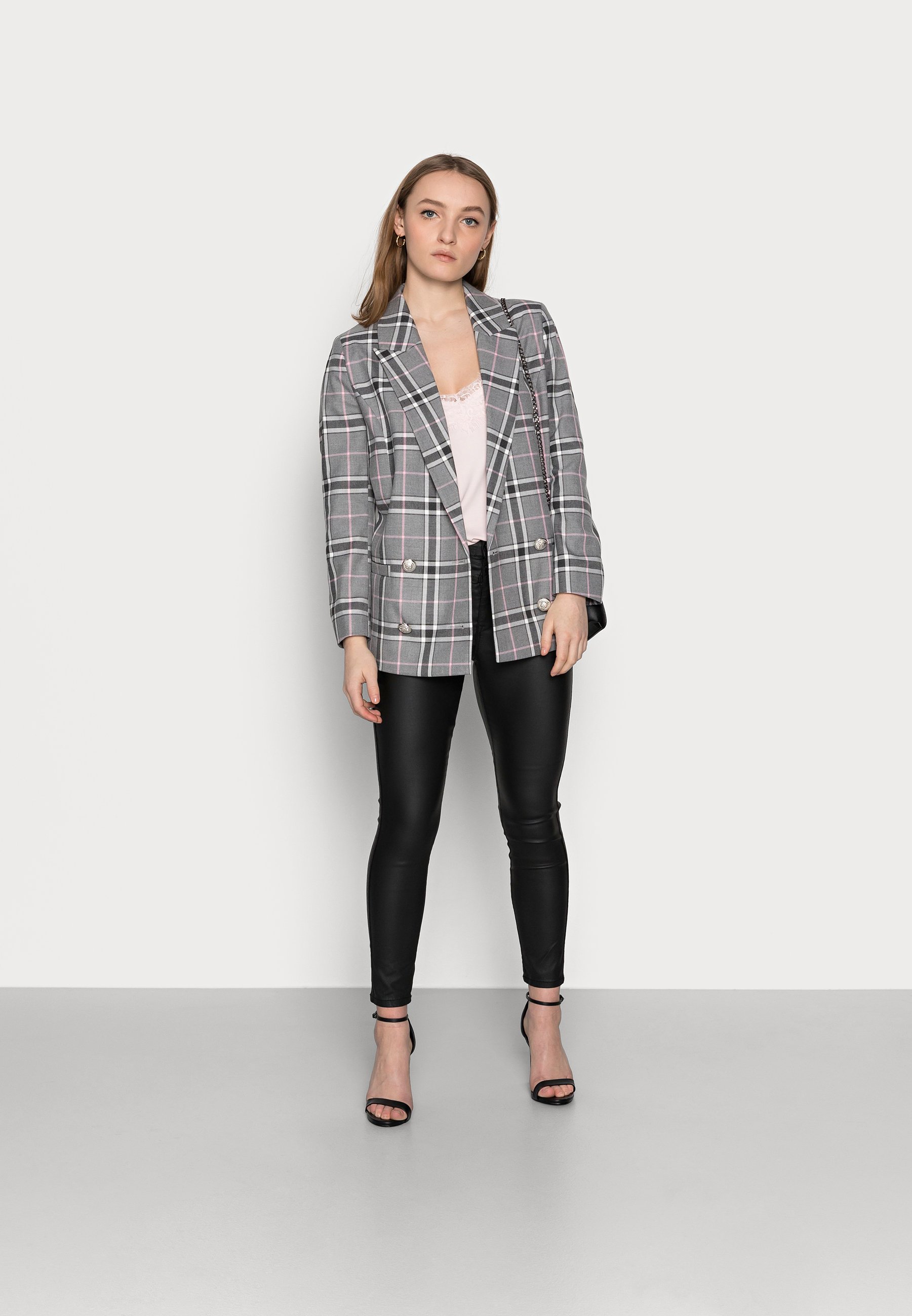 petite gray blazer