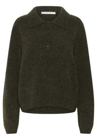 GZALPHA POLO PULLOVER - Polo majica - olive mélange