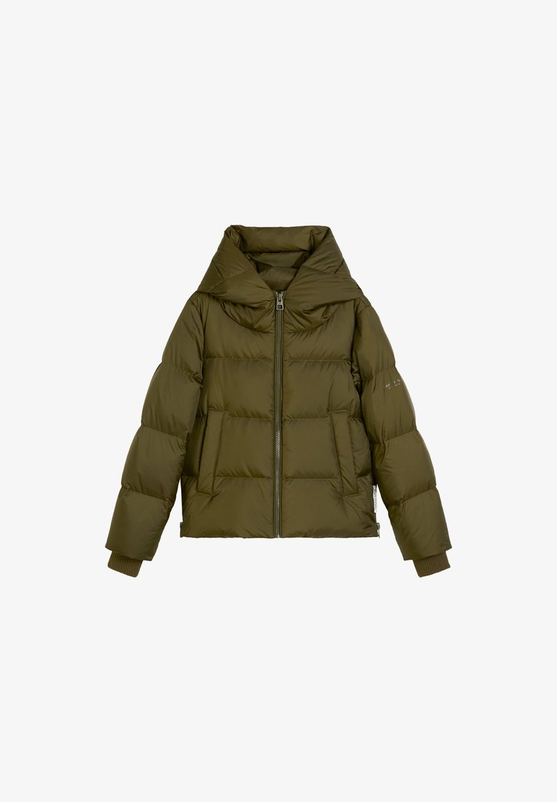 Marc O'Polo WITH HOOD SIDE SLITS WITH ZIPPER Daunenjacke mossy