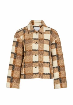 VILA, JACKET VICURLY BOUCLE - Veste polaire - birch