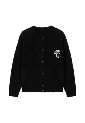 Another Cotton Lab, ANOTHER FLUZZY CARDIGAN UNISEX - Gilet - black