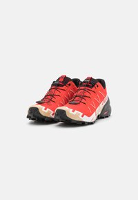 Salomon SPEEDCROSS 6 - Sapatilhas de trail running - fiery red/black/safari