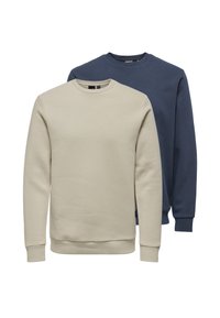 Non selezionato, dunkelblau beige