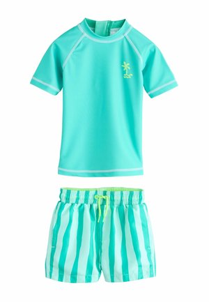 SHORT SLEEVE FIT - SET - Fürdőnadrág - green