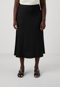 ONLY Carmakoma CARLIO A SHAPE SKIRT  - A-vonalú szoknya - black