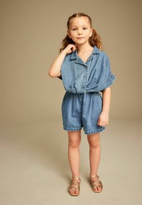 Next - TWIST FRONT SET REGULAR FIT - Shorts di jeans - blue denim Immagine in miniatura 1