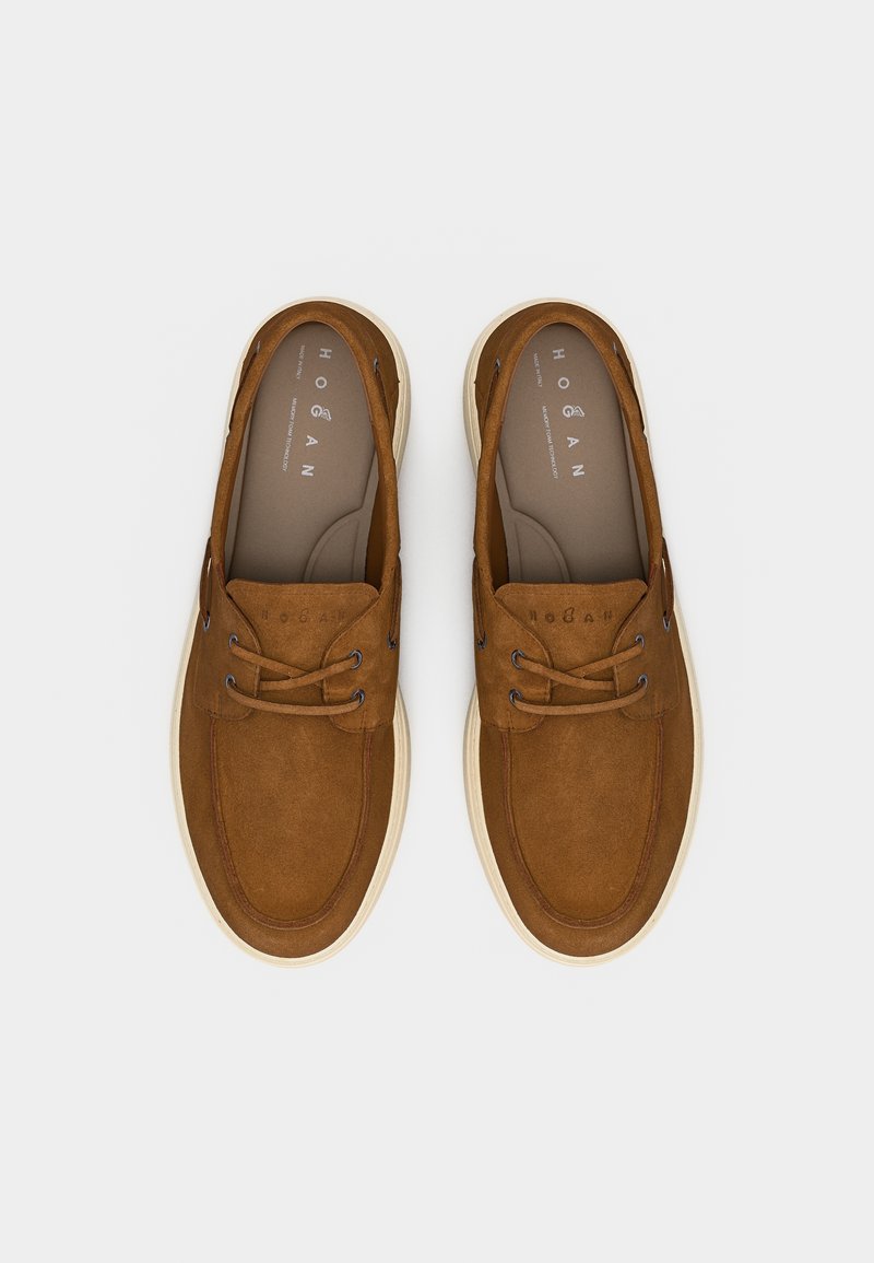 Hogan Leather Boat Moccasin - NWT Hogan Leather Boat Moccasin in Natural for Men | Lyst main image 4