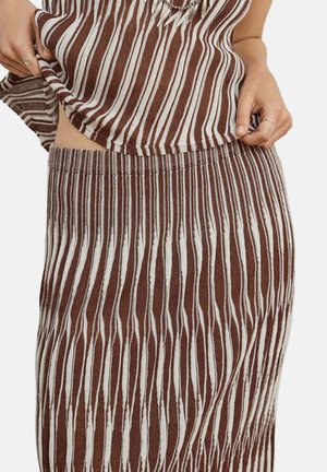Pepe Jeans, PEPE JEANS SKIRT W11 AVA SKIRT - Gonna a campana - earth brown